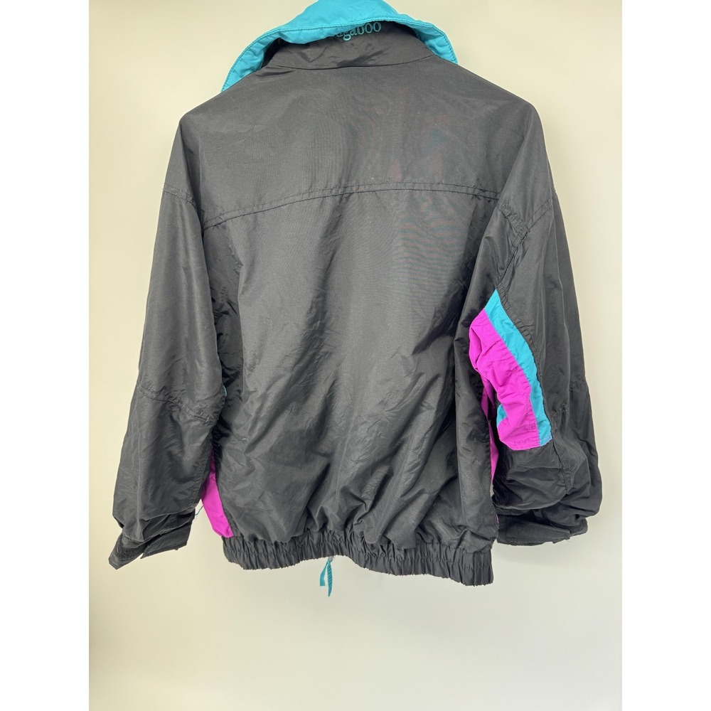 Columbia Bugaboo Vintage 90s Colorblock Jacket Womens Large Teal Pink Black - Picture 7 of 10